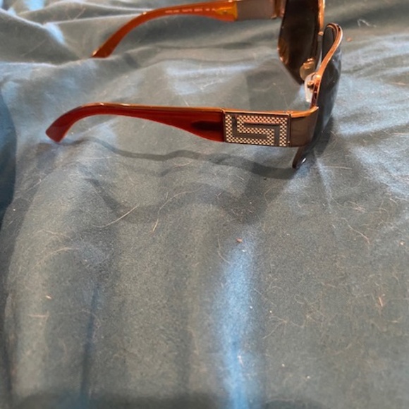 Ladies\' Versace sunglasses brown & gold. Some minor scratches, please see pics. main image 11